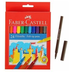 FABER-CASTELL Фломастеры 24 цвета Faber-Castell "Замок" 5542
