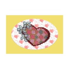 Набор для вышивания Вышивальная мозаика 109ОТ Валентинка с цветами