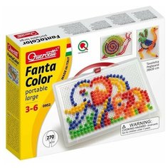 Фантастические цвета 270 деталей d-10 мм мозаика в чемоданчике от 3 до 6 лет Fantacolor Portablen 0952/ Quercetti
