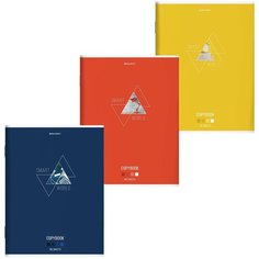 Тетрадь А4, 80 л, BRAUBERG, скоба, клетка, глянцевый лак, "SMART", 404048 - 10 шт.