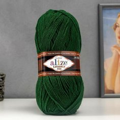 ALIZE Пряжа "Lanagold fine" 49% шерсть, 51% акрил 390м/100гр (118 зелёный) нет бренда