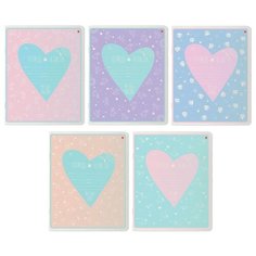 Тетрадь школьная 18 листов Альт, А5 (165 х 203 мм), "MY LOVE" 18 л, линейка, Арт. 7-18-1155/2, Набор 10 шт.