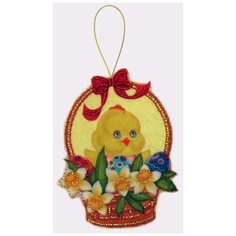 Набор для вышивания декоративных игрушек Butterfly F053, Пасхальная корзинка, 12*9 см (BUT. F.053)