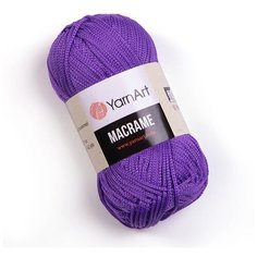 Пряжа YarnArt Macrame, 100 % полиэстер, 90 г, 130 м, 1 шт., 135 фиолетовый
