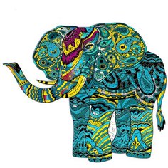 Деревянный пазл для детей и взрослых/Тропический слон/головоломка/подарочный набор/игра Active Puzzles