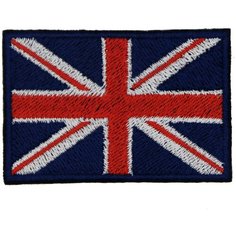 Нашивка, патч, шеврон "Флаг Великобритании" 60x40mm PTC050 22 ПИНГВИНА