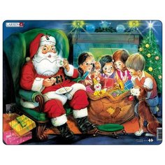 Пазл "Санта с детьми" Larsen (15 дет.)