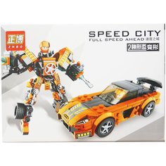 Конструктор машина трансформер Speed City (244 детали) / Конструктор Автобот ZHBO 6691D