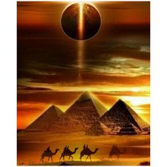 Алмазная мозаика "Тайна пирамид", 40x50, см, Molly