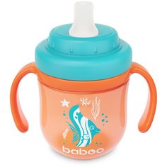 Кружка-поильник Sea life BABOO 200 мл. оранжевый