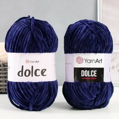 Пряжа "Dolce" 100% микрополиэстер 120м/100гр (756 морской) Yarn Art