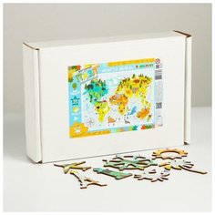 Конструктор - пазл Карта мира Yoshatoys