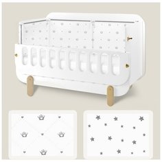 Dr.Hygge Бортик (3 секции) HG210302 звёзды и короны серебро
