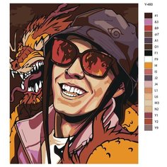 Картина по номерам Y-480 "Artik & Asti (Артик и Асти) Артем Умрихин и Анна Дзюба, поп-группа" 40х50 Brushes Paints