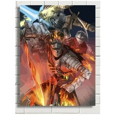 Картина по номерам игра Dark Souls - 6781 В 30x40