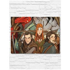 Картина по номерам на холсте аниме The Legend of Vox Machina (Легенда вокс макина) - 9304 Г 30x40