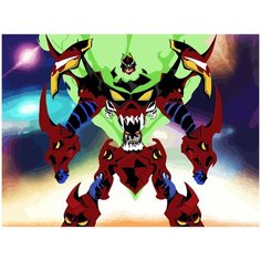 Картина по номерам на холсте аниме гуррен лаганн gurren lagann - 2396