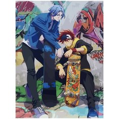 Картина по номерам на холсте аниме sk8 - 1858 30X40