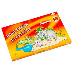 Пластилин гамма "Мультики", 18 цветов, со стеком Gamma