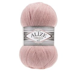 Пряжа ALIZE Superlana Tig (Суперлана тиг) - 1 моток цвет: пудра (161), 25%шерсть, 75% акрил, 570м/100г