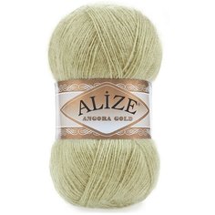 Пряжа Alize Angora Gold (Ангора Голд) - 1 моток 267 пастельно-зеленый 20% шерсть, 80% акрил 550м/100г