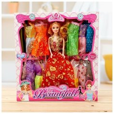 Кукла-модель «Нелли» с набором платьев, микс NO Name