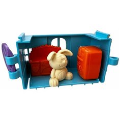Игрушка детская, Зайкин домик, с фигуркой зайчика, Игровой набор, Кухня, игрушки для девочек, голубой, 5 предметов Ярик