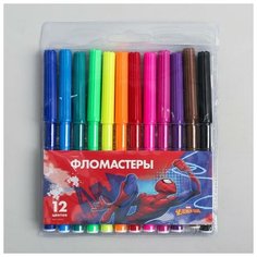MARVEL Фломастеры, 12 цветов, Человек-паук