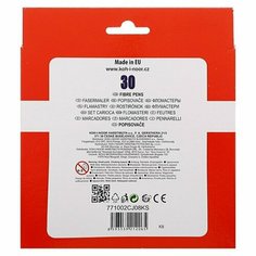 Koh-I-Noor Фломастеры 30 цветов Koh-I-Noor 1002/30 картонная упаковка, европодвес