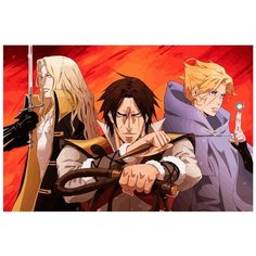 Картина по номерам на холсте Аниме Кастельвания 5206 60х40