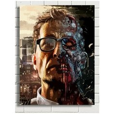 Картина по номерам Игра Dying light (зомби, орда, хоррор, апокалипсис) - 8956 В 30x40