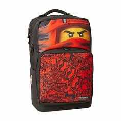 Рюкзак LEGO MAXI NINJAGO, красный с сумкой
