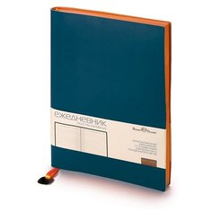 Ежедневник А5 недатированный Mercury, темно-синий Navy Bruno Visconti