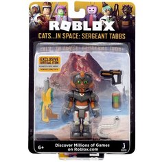 Фигурка героя ROBLOX Cats In Space Sergeant Tabbs + Виртуальный предмет