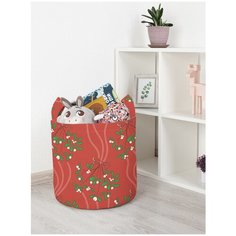 Корзина для игрушек JoyArty "Паттерн из омелы" 35x35 см