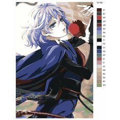 Картина по номерам W-165 "Игра Disney: Twisted-Wonderland (Дисней: Искривленная страна чудес). Эпел Фэмиа" 40х60 Brushes Paints