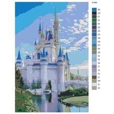 Картина по номерам X-448 "Белоснежный замок" 60x90 Brushes Paints