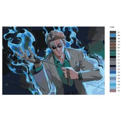 Картина по номерам Y-509 "Нанами Кенто. Аниме магическая битва" 60x90 Brushes Paints