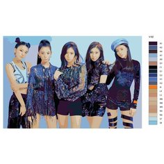 Картина по номерам V-92 "K-pop ITZY. Участники группы" 60х90 Brushes Paints
