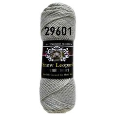 Пряжа Color City Snow Leopard (Белый леопард) 100г 180м цвет 29601 жемчужно-серый