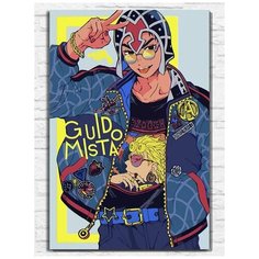 Картина по номерам на холсте аниме JoJo - 11342 В 60x40