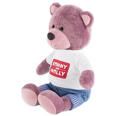 Мягкая игрушка Ronny&Molly Ронни в футболке с логотипом, 21 см, темно-розовый