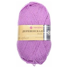 Пряжа Пехорка "Деревенская" -2 шт, (516-Персидская сирень ), 250м/100г, 100% шерсть