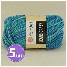 Пряжа YarnArt Jeans Crazy (8212), мультиколор, 5 шт. по 50 г