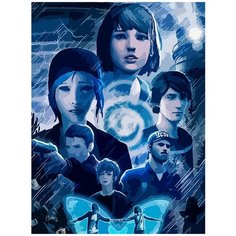 Картина по номерам на холсте игра Life is Sreange - 6791 В 30x40