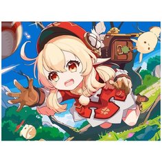 Картина по номерам на холсте игра Genshin Impact - 6730 Г 30x40