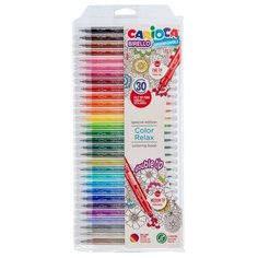 Carioca Фломастеры Birello Color Relax, 42841, разноцветный, 30 шт.