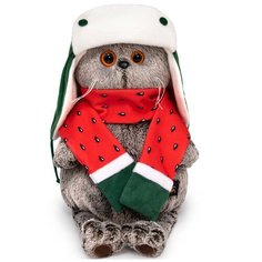 Мягкая игрушка Басик в двусторонней шапке и шарфе, 25 см (Ks25-219) Budi Basa