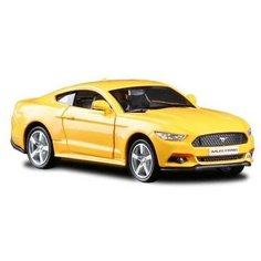 Машинка металлическая Uni-Fortune RMZ City 1:32 Ford Mustang 2015 инерционная, (желтый), 12,7х5,08х3