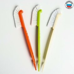 Щётка для мытья бутылочек и сосок, цвета микс Idea (М Пластика)